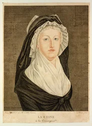 La reine dans une cellule de prison à la Conciergerie